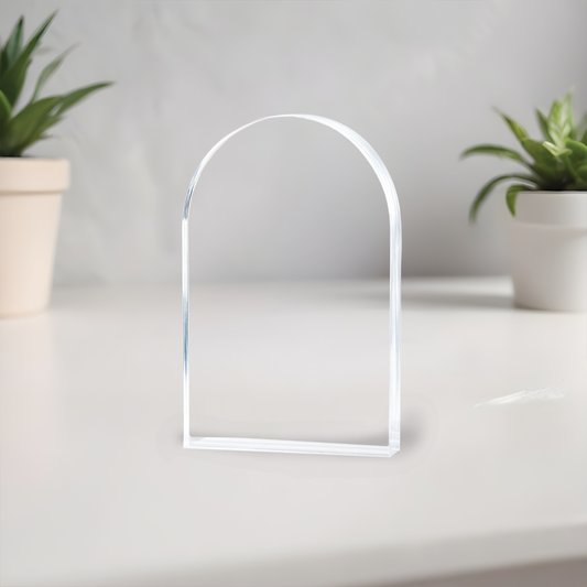 Clear acrylic arch block blank, wholesale
