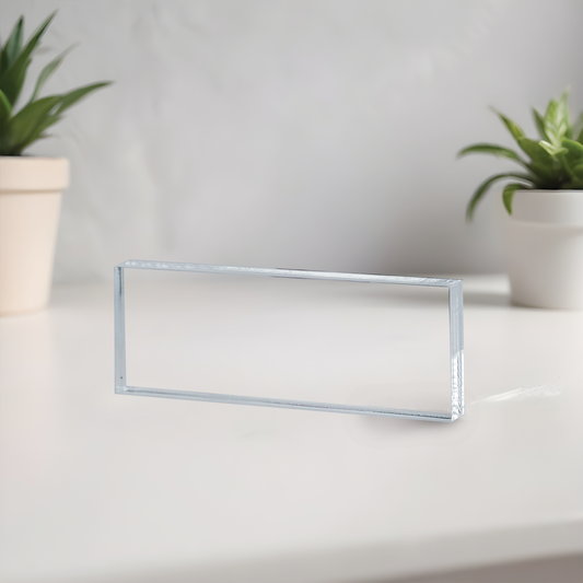 Clear acrylic rectangle block blank, wholesale UV printable acrylic