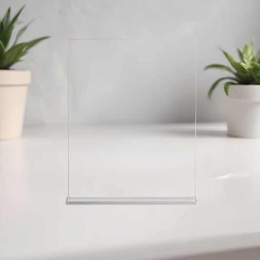 Wholesale clear acrylic sign with stand